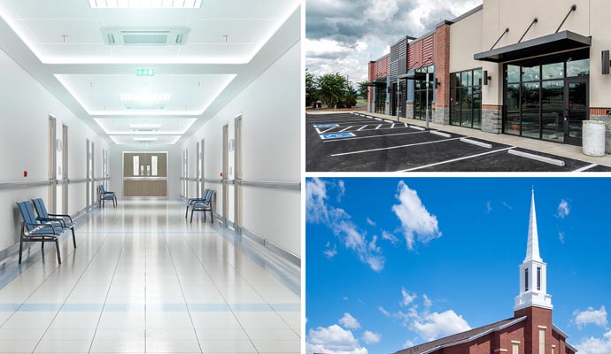 plumbing service for different commercial space