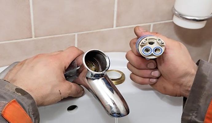 sink installation in commercial space