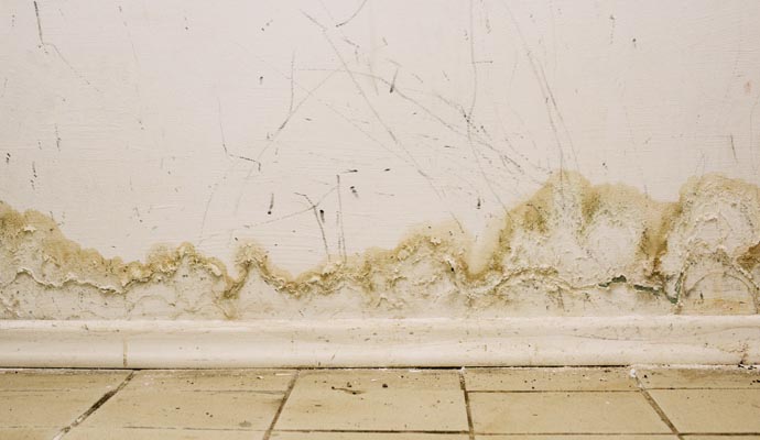 water damage in school