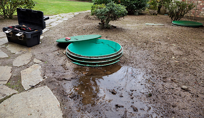 Leaking septic system