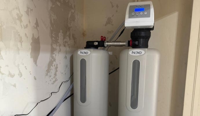 Installed novo water softener Installed novo water softener