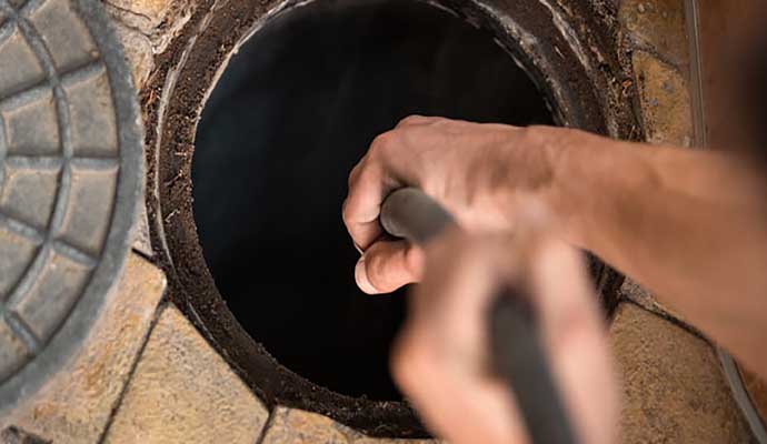 Professional service for drain cleaning