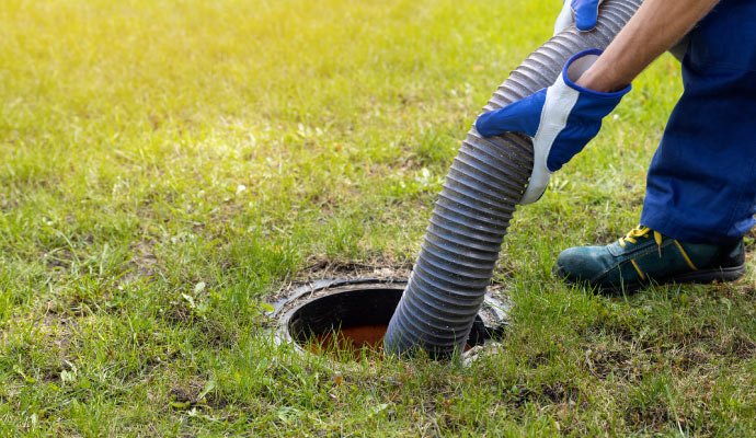 Sewage cleaning professionally