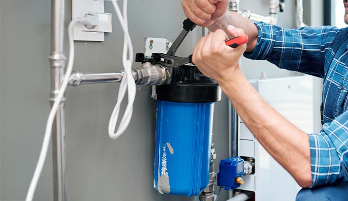 Water filtration maintenance