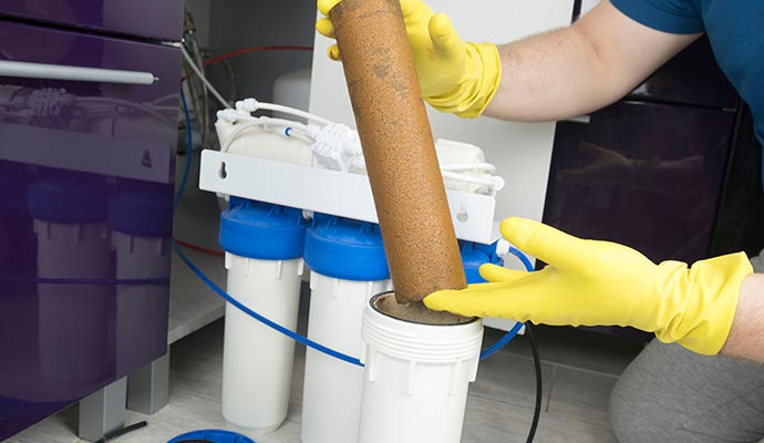 Water filtration system installation