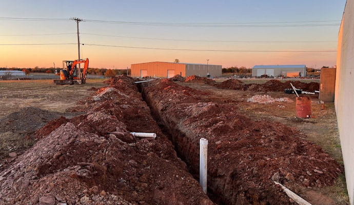 Septic system installation